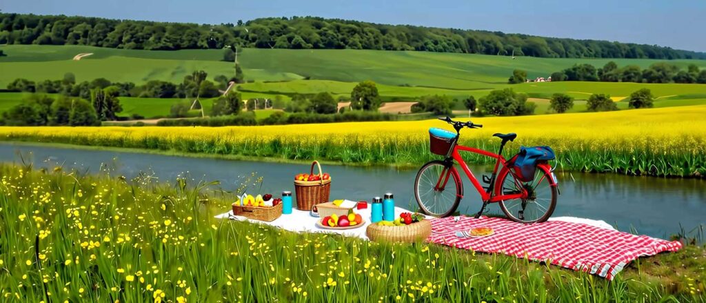 Fahrradtour mit Picknick